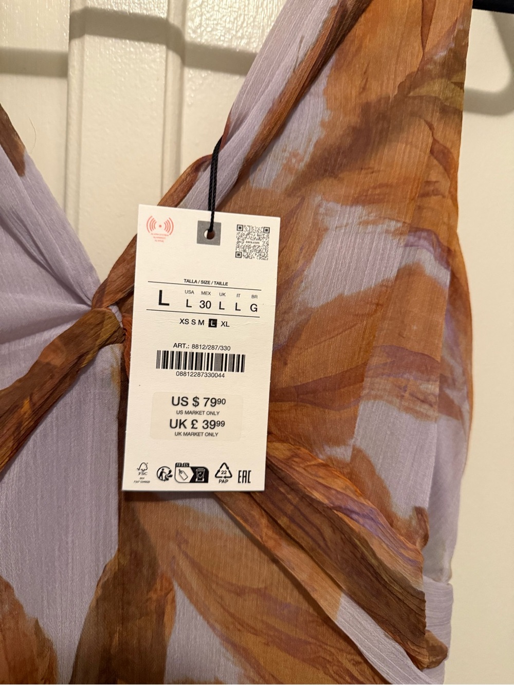 ZARA Printed Midi Dress - Picture 3 of 7